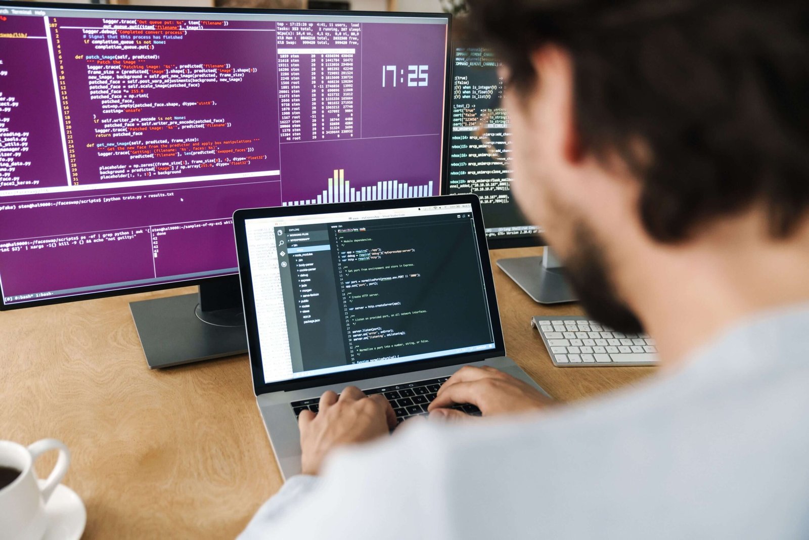 Image Of Focused Caucasian Programmer Man Working FQ8V7C6 Scaled 2
